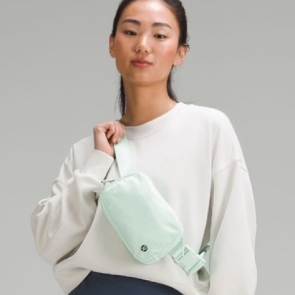 lululemon athletica Handbags - NWT Lululemon Everywhere Belt Bag 1L Mint Moment Crossbody Waist Bag Nylon